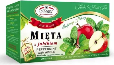 Obrázok produktu pre Herbata ziołowo-owocowa Mięta i Jabłko Malwa 20 torebek
