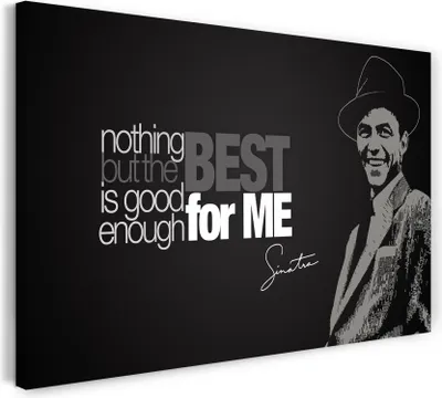 Produktbild von Leinwandbild (60x40cm): Frank Sinatra, echter Holz-Keilrahmen inkl. Aufhänger, handgefertigt in Deutschland