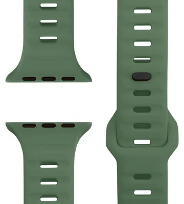 Obrázek produktu pro Náramek Motion pro Apple Watch SE/10/9/8/7/6/5/4/3/2/1, měkký silikonový sportovní náramek, 38/40/41/42 mm – vojenská zelená