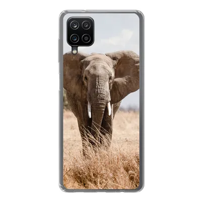 Produktbild von MuchoWow® Handyhülle Schutzhülle Hülle für Samsung Galaxy A12 Elefant - Natur - Tiere - Porträt Silikon Softcase Handy Hülle - Bild