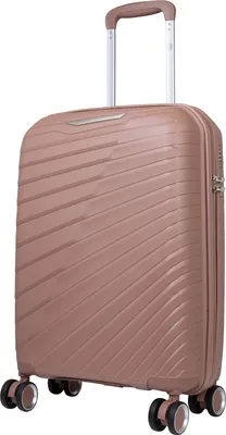 Produktbild von Kleiner Handgepäck Reisekoffer Monza 55cm Hartschale Trolley Polypropylen rose-gold