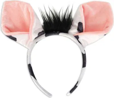 Produktbild von Haarreif Kuh mit Plüsch Ohren & Haaren Halloween Karneval Fasching Party Cosplay