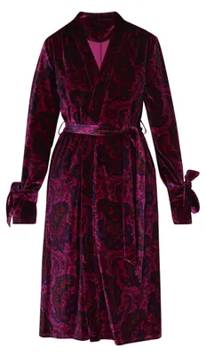 Zdjęcie produktu dla Kimono damskie Gaya – fioletowe z wielo kolorowymi wzorami, rozmiar XL