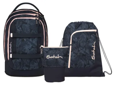 Produktbild von Satch, Schulrucksack-Set PACK Midnight Jungle 3-teilig, ab 5. Klasse