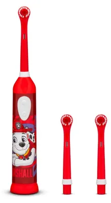Produktbild von Huslog PAW Patrol Kinderzahnbürste Marshall, oszillierend, 3 Aufsteckbürsten, rot