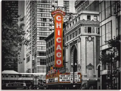 Produktbild von ARTland Leinwandbild Chicago I Größe: 40x30 cm