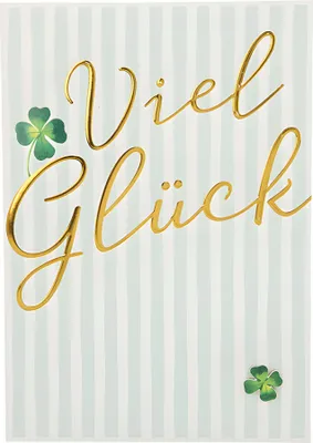 Produktbild von Depesche Klappkarten Besondere Anlässe Sortierung : Viel Glück Klappkarten Besondere Anlässe: Viel Glück