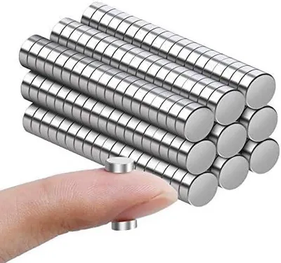 Produktbild von 60 Stück Mini Magnete rund 5x3mm Neodym stark Kühlschrankmagnete zum Basteln und für Whiteboard