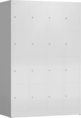 Produktbild von ClassiX Schließfachschrank lichtgrau X-520440, 16 Schließfächer 118,5 x 50,0 x 180,0 cm