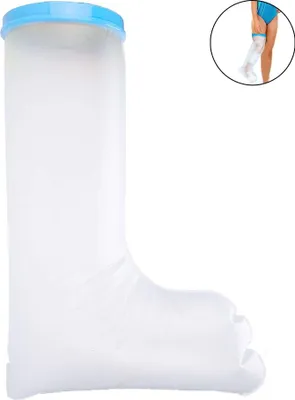Produktbild von 1 Stück Gipsüberzug für Dusche, Erwachsene und Kinder, wasserdichter Fußgips-Wundschutz für Dusche und Bad, weich, komfortabel, wasserdichter Verschluss hält Wunden trocken, zum Duschen, Baden und für Whirlpools