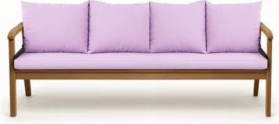 Obrázok produktu pre Vankúše na záhradnú lavicu Fialová| Sedák 180x50x7 + operadlo 4x 56x50cm| Podušky na záhradnú pohovku pre 4 osoby| vankúš na záhradnú hojdačku