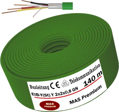 Produktbild von 140m  EIB-Y(St)Y2x2x0,8GN Busleitung Telekommunikationbusleitung