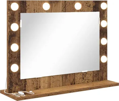Immagine prodotto di vidaXL Specchio per lavabo rettangolare in legno recuperato 60 x 45 x 18 cm