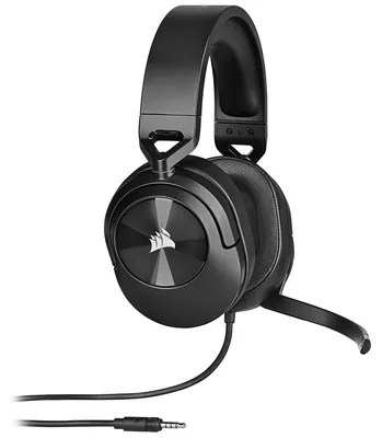 Produktbild von Corsair HS55 STEREO, Kabelgebunden, Gaming, 20 - 20000 Hz, 284 g, Kopfhörer, Karbon