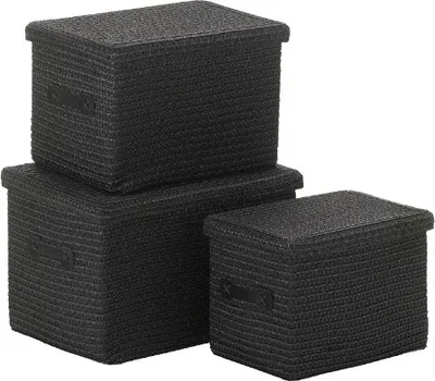 Produktbild von Kela Korb-Set Rimossa PP-Kunststoff schwarz 3tlg, 32124