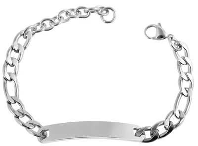 Produktbild von Akzent Identarmband aus Edelstahl