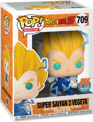Produktbild von Dragon Ball Z - Super Saiyan 2 Vegeta 709 PX Preview Exclusive - Funko Pop! - Vinyl Figur