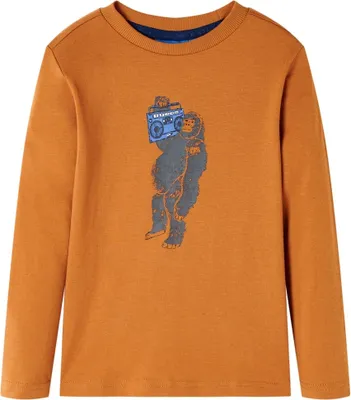 Produktbild von Kinder-Langarmshirt Dunkelocker 128