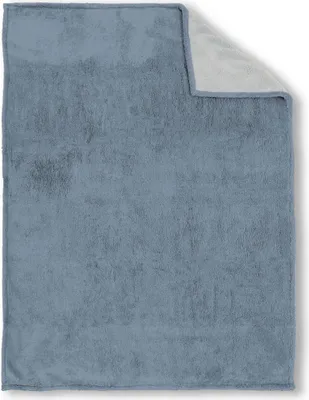 Produktbild von biberna Sherpa Wohndecke 0229209 SHERPA color: taubenblau, size: 1x 150x200 cm