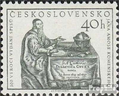 Produktbild von Briefmarken Tschechoslowakei 1957 Mi 1010 postfrisch Komensky