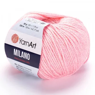 Produktbild von YarnArt Milano 859 Wolle Rosa 50g 130m Strickgarn