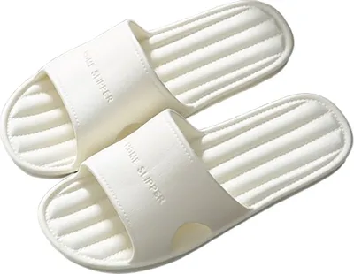 Produktbild von INF Bequeme schwarze EVA-Slipper - Perfekt für drinnen und draußen Weiß 37-38