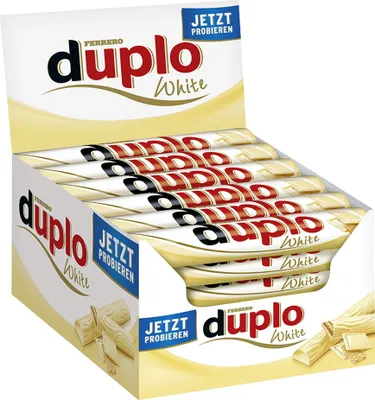 Produktbild von Ferrero Duplo Weiß Einzelriegel 40er Big-Pack (40 x 18g Riegel)