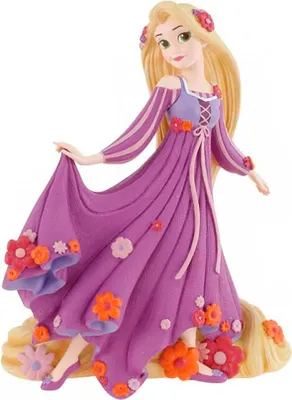 Image de Enesco Disney Flowery Rapunzel Figurine décorative rose rose Taille unique