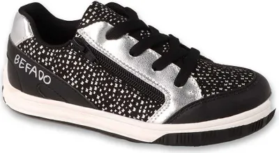 Produktbild von Befado Zipp Sneakers schwarz/silber mit Lederinnensohle 514X018 514Y018