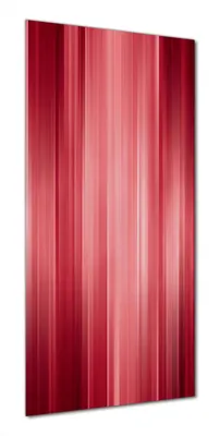 Produktbild von Wallario selbstklebende Duschrückwand 80 x 180 cm mit Motiv Rot und schwarz gestreift - Abstraktes Streifenmuster - Wandverkleidung mit Hochglanzlaminat in Glasoptik