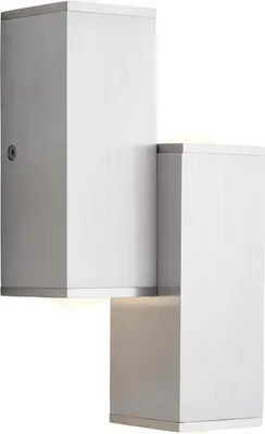 Produktbild von Brilliant LED Wandleuchte Cubic Alu Up&Down 4 x 2,8W 1160lm warmweiß 3000K 3-Stufen-dimmbar