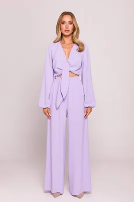 Produktbild von Made of Emotion Weite Damenhose Semiramis M862 lila L