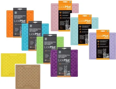 Produktbild von LickiMat Buddy Leckmatte für Hunde., Farbe:grün, Größe:small - 20 x 20cm