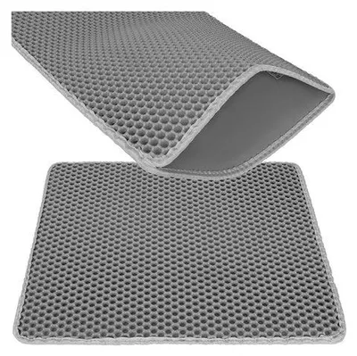 Produktbild von Katzenstreumatte 60x45cm - grau Purlov