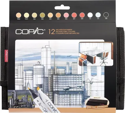 Obrázok produktu pre Copic Classic Fixky Architecture Colours 12 ks