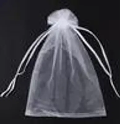 Produktbild von 100 Stück Organzabeutel 20x30CM Organzasäckchen Weiß Schmuckbeutel Trauben Schutzbeutel mit Zugband,Säckchen Geschenk Schmuckaufbewahrung Beutel Geschenkbeutel für Party,Hochzeit,Weihnachten