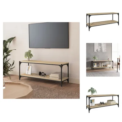 Immagine prodotto di mobile TV vidaXL rovere Sonoma 100x33x41 cm materiale a base di legno e acciaio - Mobili TV