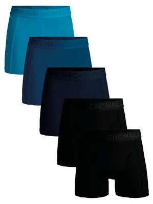 Produktbild von Muchachomalo Herren Boxershorts – 5er Pack – Baumwolle Stretch – Bequeme Unterwäsche – Größe XL - LCSOLID1010-142