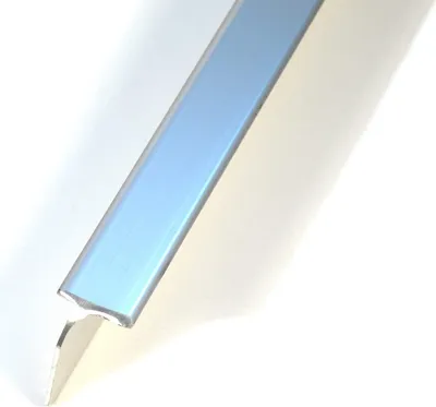 Produktbild von 1 Stück IHC Abschlussleiste Eckleiste Winkelleiste Verbindung Arbeitsplatte Farbe Chrome Leiste 38mm