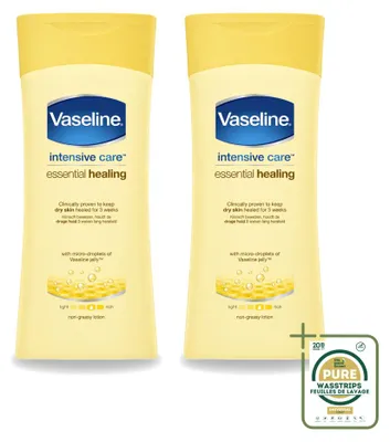 Obrázek produktu pro 2 x Vaseline Essential Healing tělové mléko – hydratuje a pečuje – 200 ml – balení pro zásoby – 2 kusy