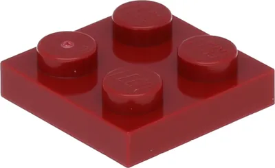 Image de Lego® 2x2 plaques 3022 - 250 pièces rouge foncé