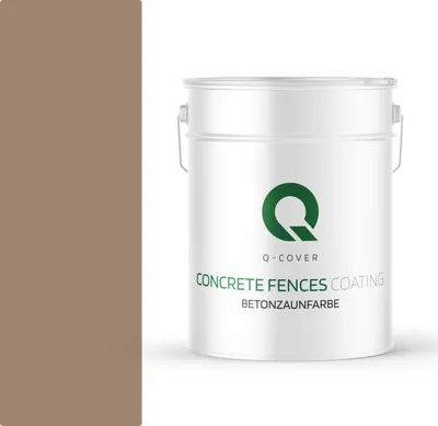 Produktbild von BETONZAUNFARBE 10 L Nussbaum SILIKON FARBE AUßEN BETONFARBE | WASSERABWEISEND | ACRYLAT DISPERSION BETONELEMENTE LOTUSEFFEKT ABPERLEFFEKT