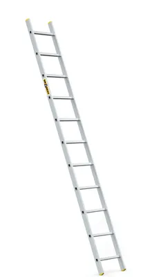 Produktbild von Drabest | Leiter - Aufstiegsleiter - 11 Sprossen - Tragfähigkeit 150 kg - Aluleiter 1x11 Stufen - Professionelle Anlegeleiter