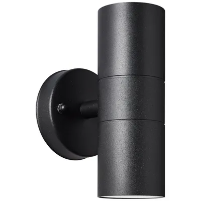 Immagine prodotto di Faretto da parete per esterno a 2 luci up/down nero