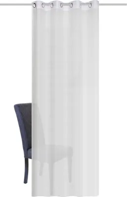 Produktbild von Home Wohnideen Ösenschal Soft Crash Uni 245 x 130 cm Weiss