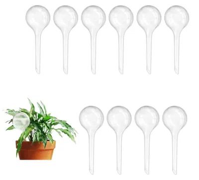 Imagen del producto de Esferas de riego autoirrigables, paquete de 10 unidades, para plantas de interior y exterior