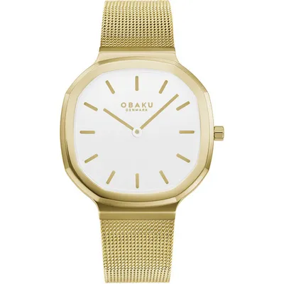 Obrázok produktu pre Dámske hodinky Obaku Denmark V253LXGWMG zlaté