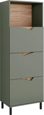 Zdjęcie produktu dla Kredens Vicco Marelle Zielony/rzemieślniczy 60 x 169.5 cm z 4 przegrodami, Model 57876
