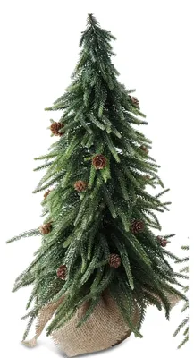 Produktbild von Dekoobjekt Tannenbaum mit Zapfen und Glimmer H. 50cm Formano W25