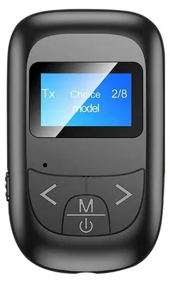 Immagine prodotto di Ricevitore Trasmettitore Bluetooth Techstar® T14, Bluetooth 5.0, Microfono Integrato, Schermo LCD, AUX, Batteria Integrata, Controllo Media, HandsFree, MicroUSB
